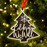 Celebrate We Will - Wooden Ornament